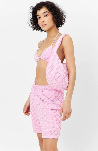 Shop Frankies Bikinis Pink Puff Bag - Premium Bag from Frankies Bikinis Online now at Spoiled Brat 