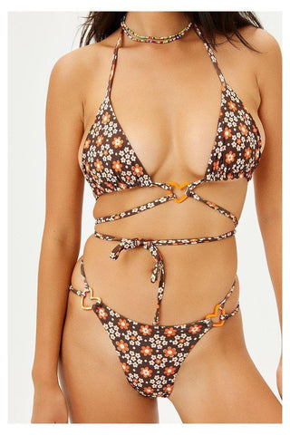Shop Frankies Bikinis Tatum Floral Bikini Top - Premium Bikini Top from Frankies Bikinis Online now at Spoiled Brat 