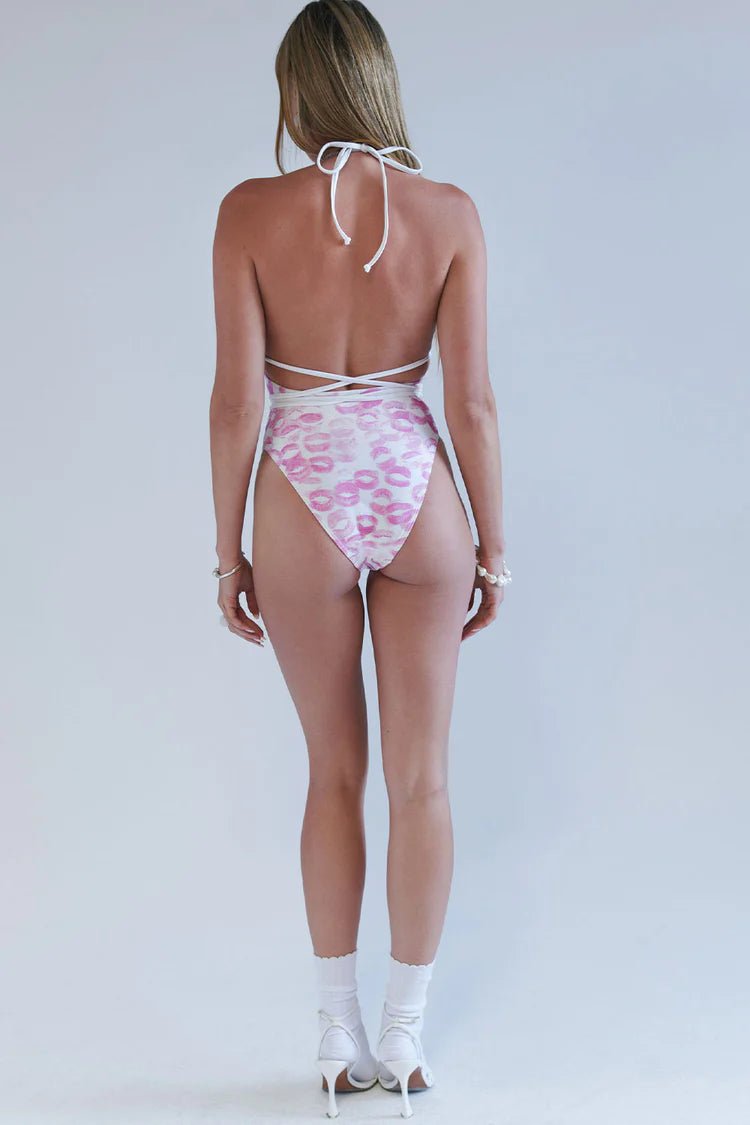 Shop Frankies Bikinis x SYDNEY SWEENEY Gemma Wrap One Piece Swimsuit - Premium Swimsuit from Frankies Bikinis Online now at Spoiled Brat 