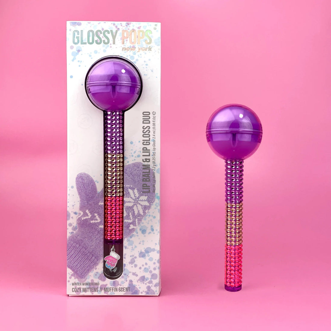 Shop Glossy Pops Christmas Cosy Mittens - Premium Lip Gloss from Glossy Pops Online now at Spoiled Brat 
