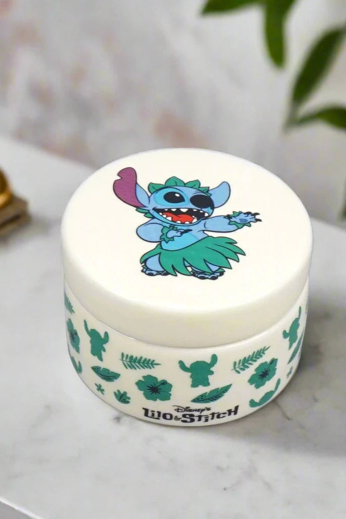 Disney Lilo & Stitch Ceramic Round Box Jewellery Box by Half Moon Bay as seen on celebrities