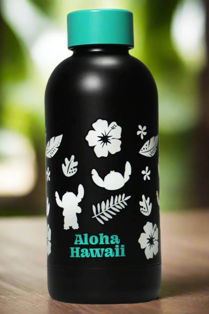 Disney Lilo & Stitch Water Bottle Metal Water Bottle by Half Moon Bay as seen on celebrities