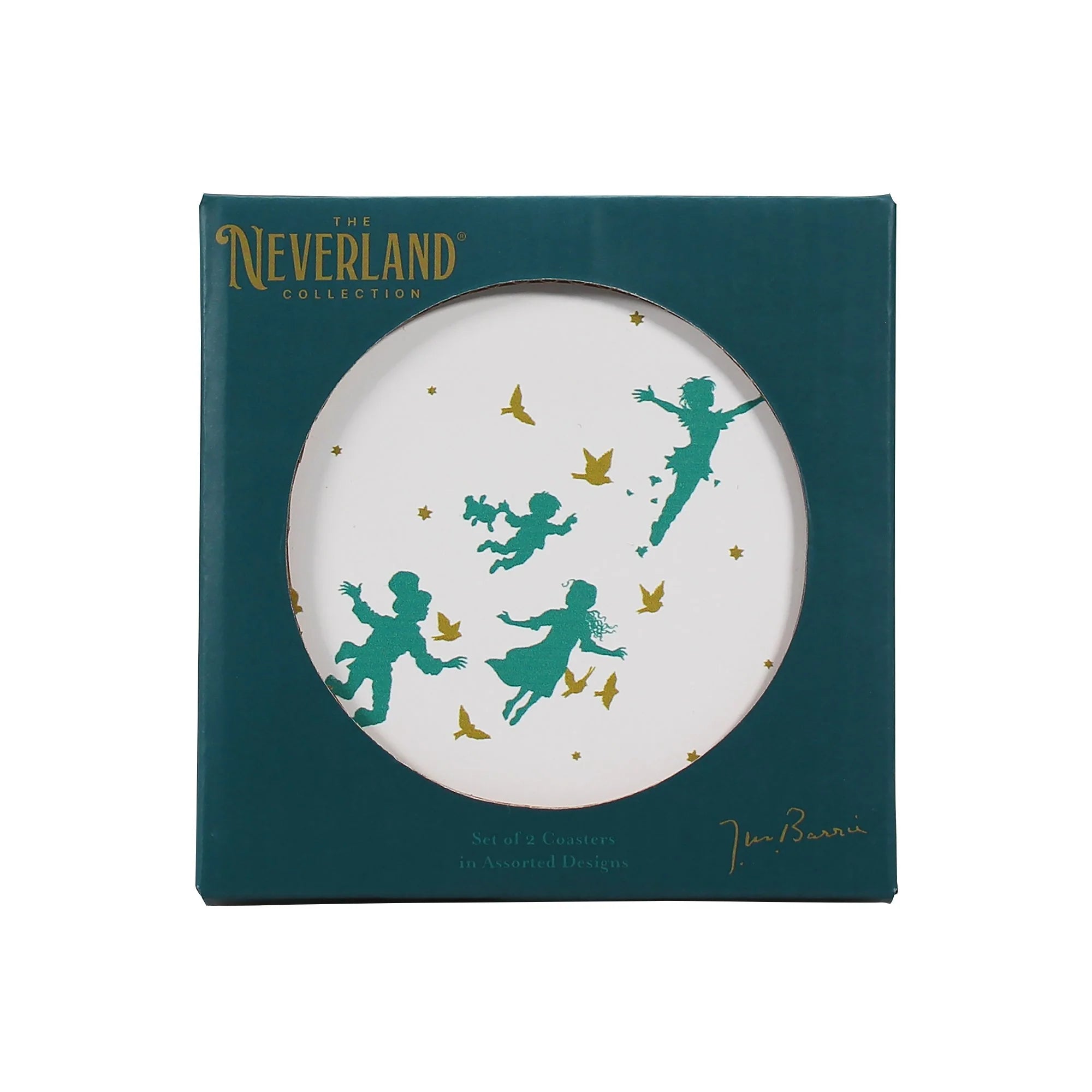 Shop Disney Neverland Set of 2 Ceramic Coasters - Premium Coasters from Half Moon Bay Online now at Spoiled Brat 