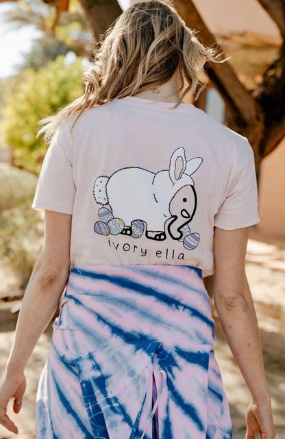 Shop Ivory Ella Hippity-Hop Easter T-Shirt - Premium T-Shirt from Ivory Ella Online now at Spoiled Brat 