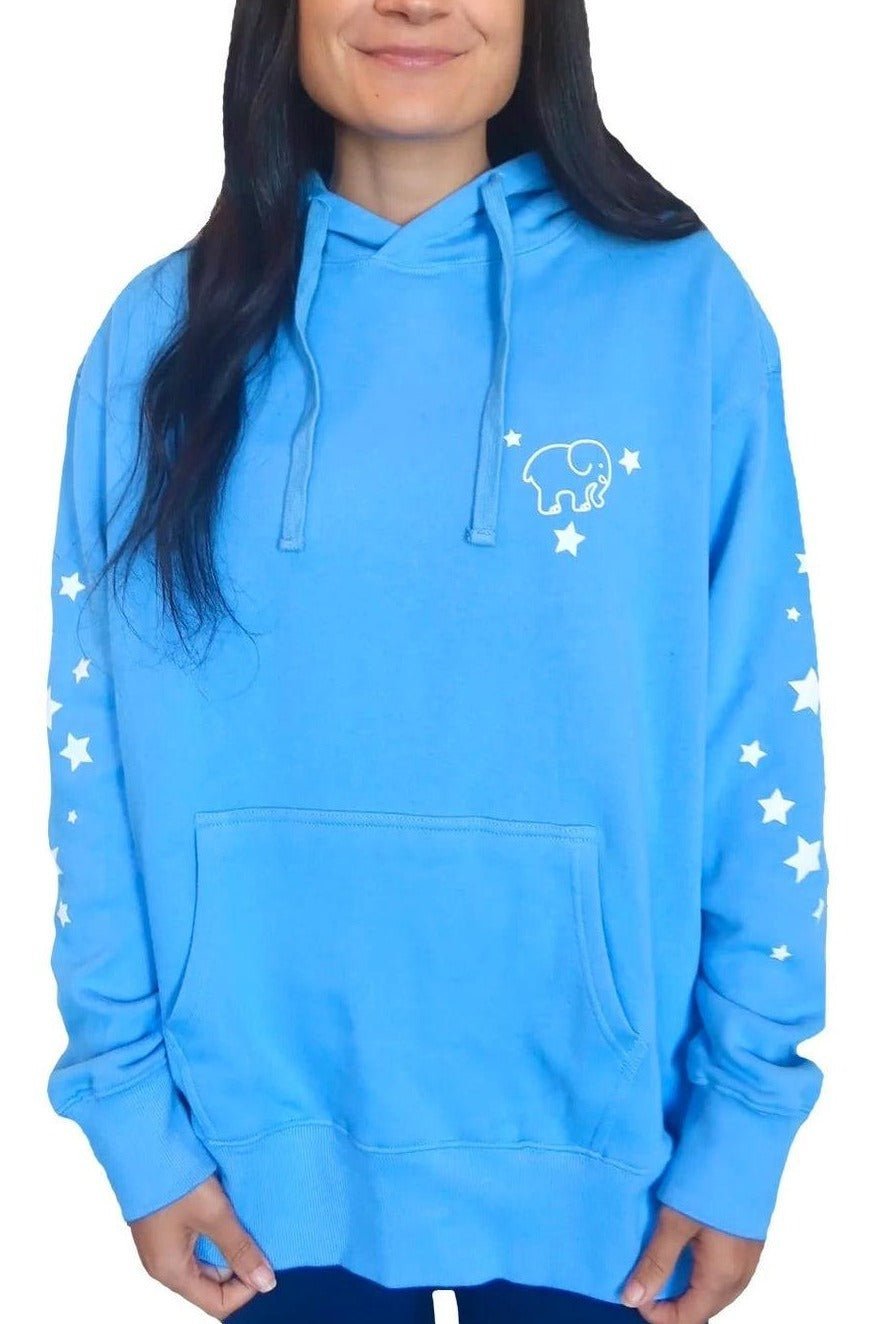 Shop Ivory Ella Made of Stars Oversized Hoodie - Premium Hooded Sweatshirt from Ivory Ella Online now at Spoiled Brat 