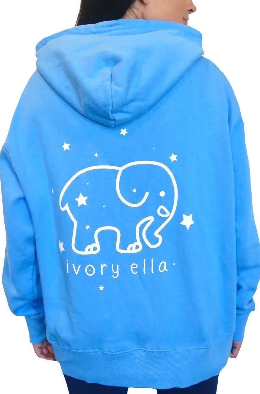 Shop Ivory Ella Made of Stars Oversized Hoodie - Premium Hooded Sweatshirt from Ivory Ella Online now at Spoiled Brat 