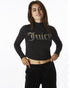 Shop Juicy Couture 25th Anniversary Mock Neck Tee - Premium Long Sleeved Top from Juicy Couture Online now at Spoiled Brat 