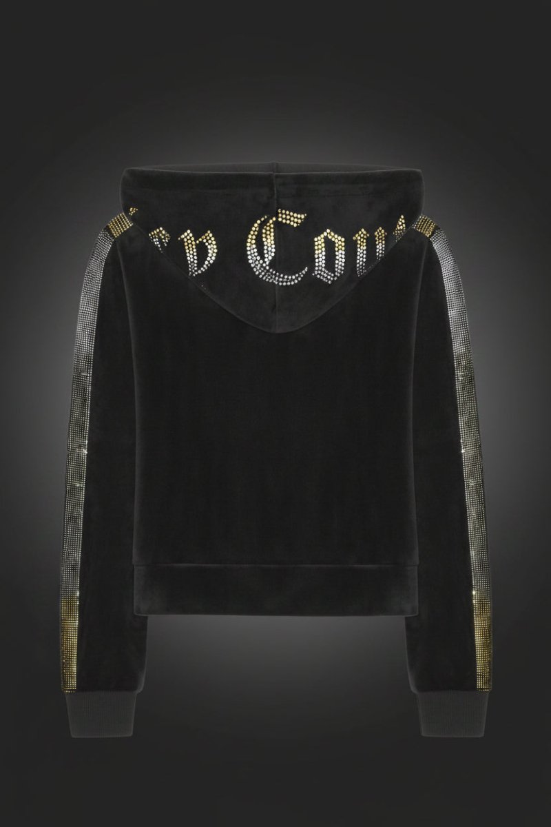 Shop Juicy Couture Juicy Couture Anniversary Long Sleeved Velour Hoodie Hoodie for women – premium loungewear and festival fashion at Spoiled Brat