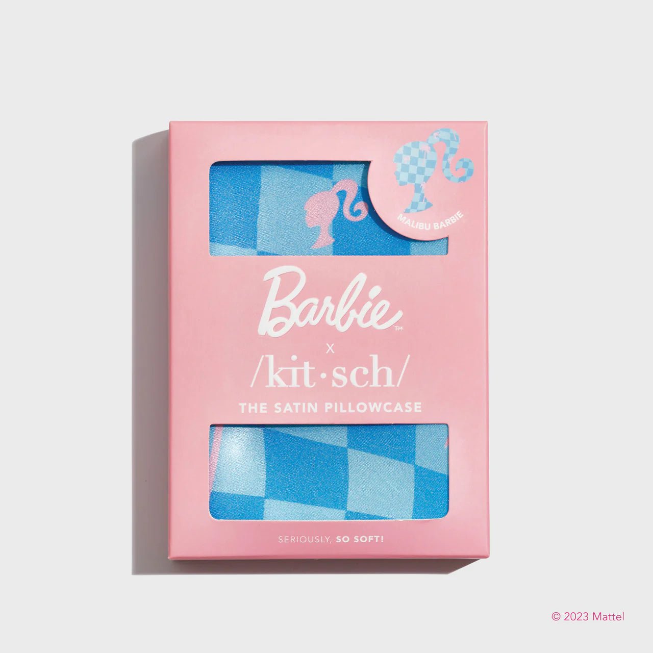 Shop Barbie x Kitsch Satin Malibu Barbie Pillowcase - Premium Pillow from Kitsch Online now at Spoiled Brat 