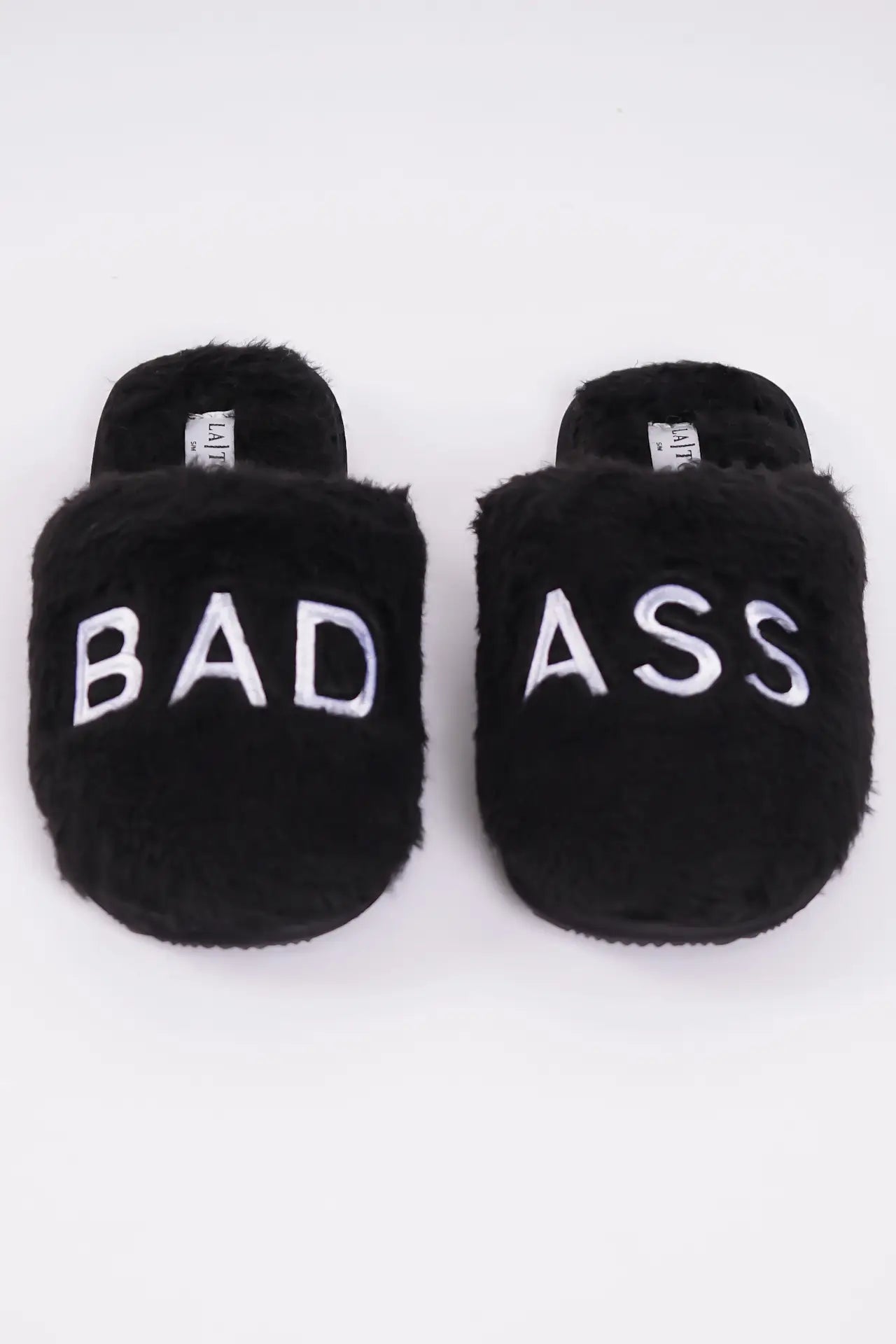 Shop LA Trading Company LA Trading Co Bel Air Bad Ass Slippers as seen on Catherine Tyldesley online at Spoiled Brat