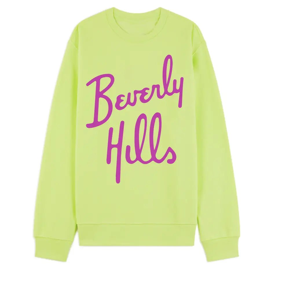 Shop La Trading Co Beverly Hills Lime Preslie Crewneck Sweater - Premium Sweater from LA Trading Company Online now at Spoiled Brat 