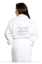 Shop LA Trading Company LA Trading Company A Wise Woman Plush Bath Robe as seen on Julia Goulding online at Spoiled Brat