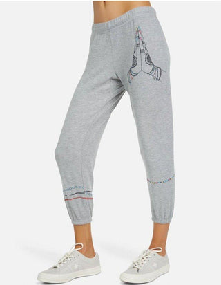 Shop Lauren Moshi Alana Prayer Hands Sweatpants - Premium Joggers from Lauren Moshi Online now at Spoiled Brat 