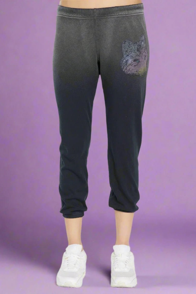 Shop Lauren Moshi Lauren Moshi Alana Wild Wolf Sweatpants Jogging Pants for women – premium loungewear and festival fashion at Spoiled Brat