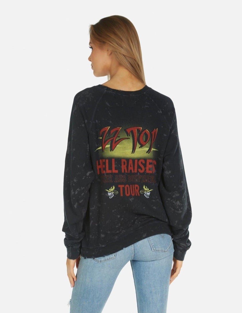 Shop Lauren Moshi Anela ZZ Top Band Sweater - Premium Sweater from Lauren Moshi Online now at Spoiled Brat 