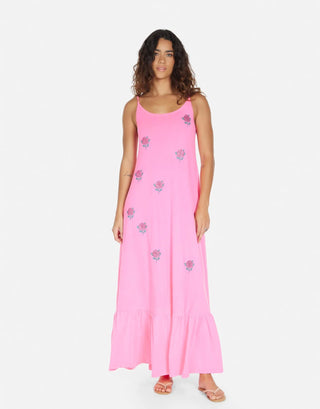 Shop Lauren Moshi Beatrix Crystal Roses Maxi Dress - Premium Maxi Dress from Lauren Moshi Online now at Spoiled Brat 