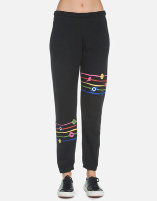 Shop Lauren Moshi Brynn Elements Rainbow Sweatpants - Premium Joggers from Lauren Moshi Online now at Spoiled Brat 