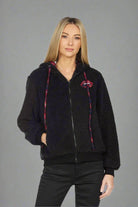 Shop Lauren Moshi Lauren Moshi Deandra Plaid Lip Sherpa Fleece Jacket Jacket for women – premium loungewear and festival fashion at Spoiled Brat