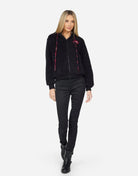 Shop Lauren Moshi Lauren Moshi Deandra Plaid Lip Sherpa Fleece Jacket Jacket for women – premium loungewear and festival fashion at Spoiled Brat