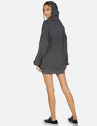 Shop Lauren Moshi Lauren Moshi Desiree Brush Peace Hoodie Dress Hooded Sweatshirt for women – premium loungewear and festival fashion at Spoiled Brat