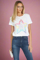 Lauren Moshi Edda Elements Star T-Shirt T-Shirt by Lauren Moshi as seen on celebrities