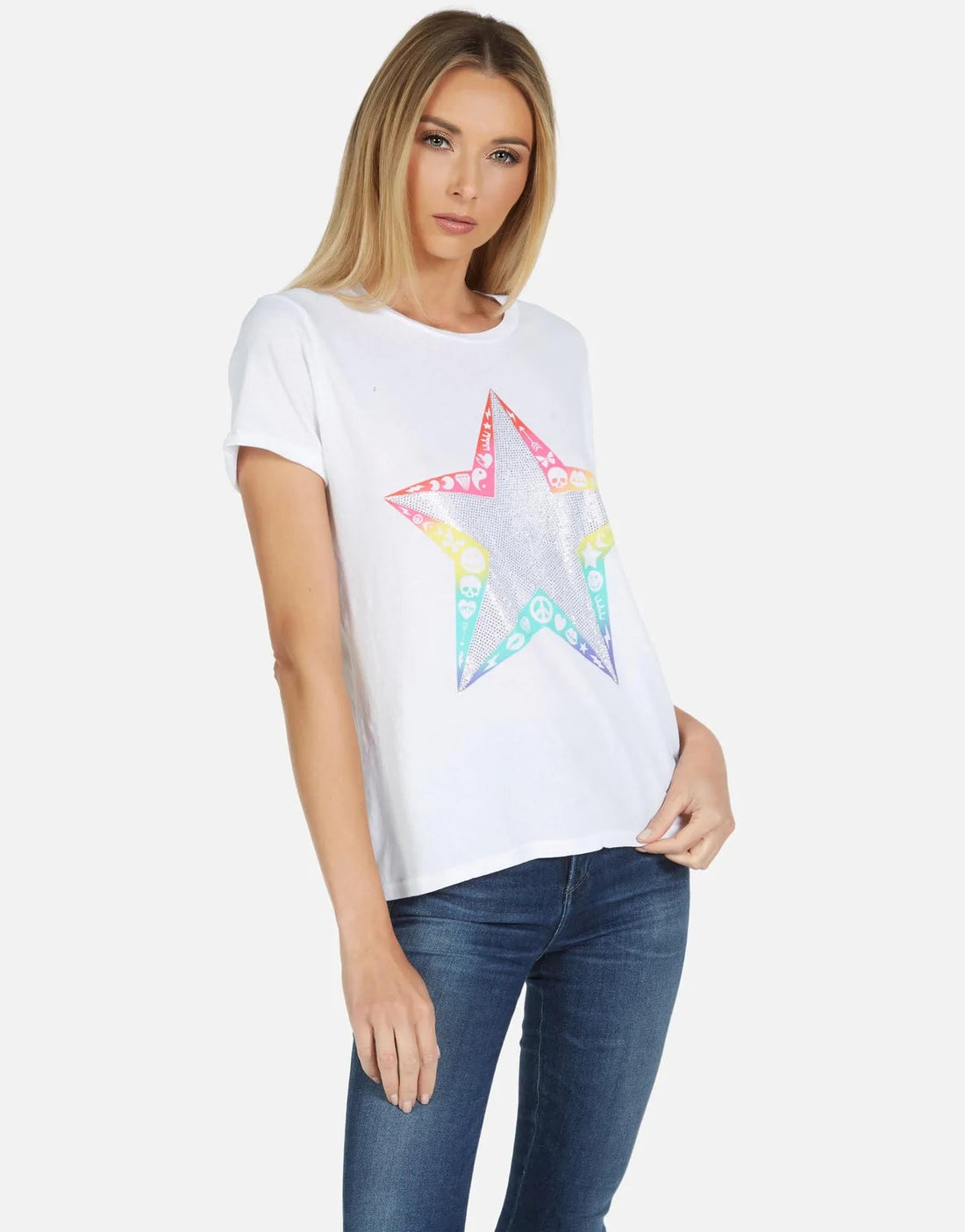 Shop Lauren Moshi Edda Elements Star T-Shirt - Premium T-Shirt from Lauren Moshi Online now at Spoiled Brat 