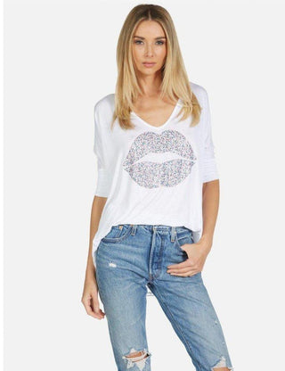 Shop Lauren Moshi Eva Sprinkle Lip T-Shirt - Spoiled Brat  Online