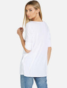 Shop Lauren Moshi Lauren Moshi Eva Sprinkle Lip T-Shirt T-Shirt for women – premium loungewear and festival fashion at Spoiled Brat