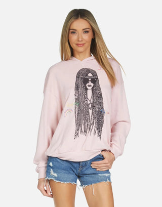 Shop Lauren Moshi Harmony Hippie Girl Hooded Sweater - Spoiled Brat  Online