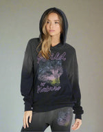 Shop Lauren Moshi Lauren Moshi Harmony Wild Wolf Hooded Sweatshirt online at Spoiled Brat