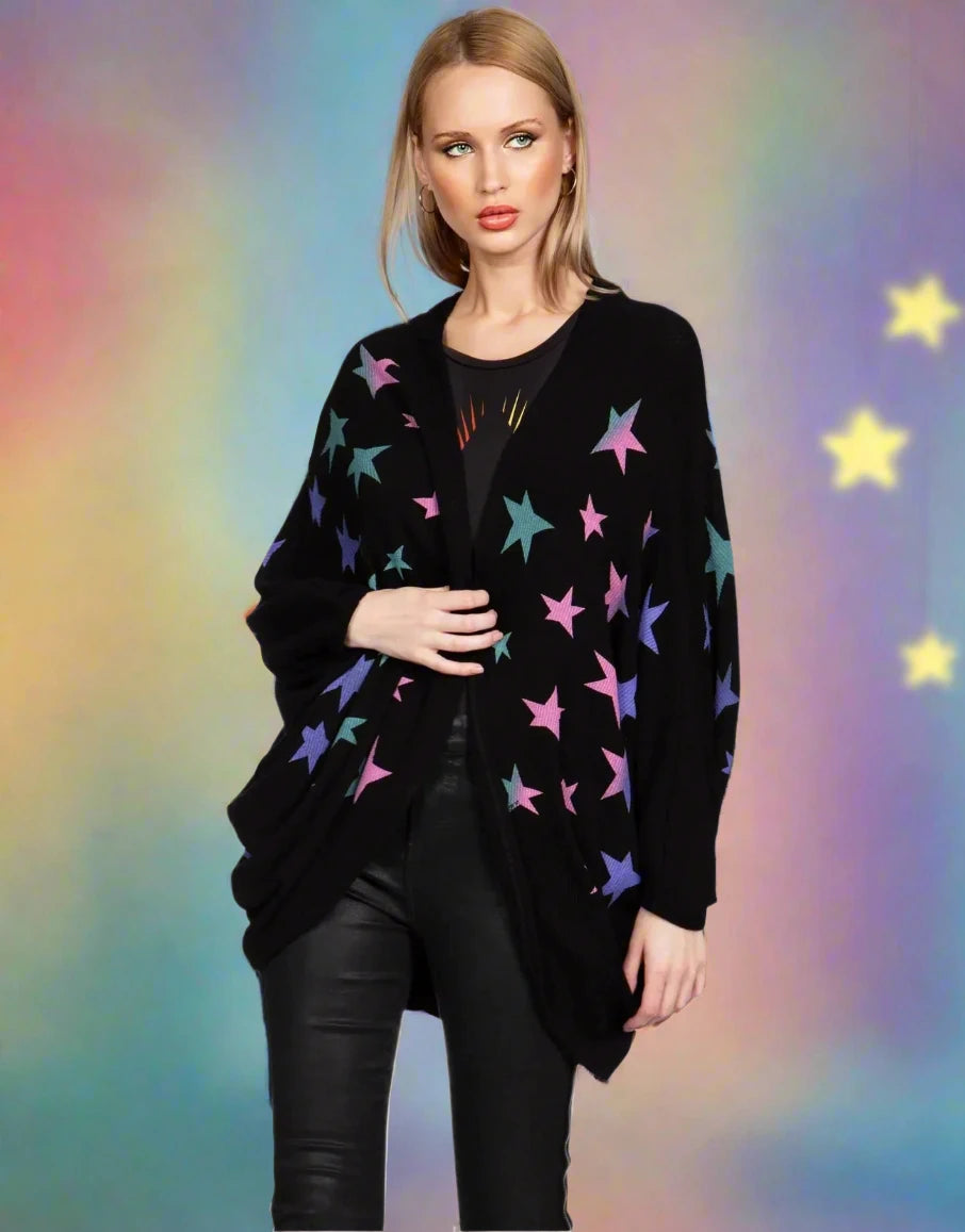 Shop Lauren Moshi Lauren Moshi Isla Ombre Stars Wrap Cardigan online at Spoiled Brat