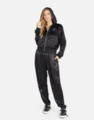 Shop Lauren Moshi Lauren Moshi Kathleen Crystal Roses Satin Bomber Jacket Jacket for women – premium loungewear and festival fashion at Spoiled Brat