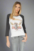 Lauren Moshi Kenya ZZ Top Eliminator Baseball Tee - Spoiled Brat
