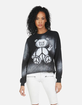 Shop Lauren Moshi Lee Peace Teddy Crew Sweater - Spoiled Brat  Online