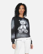 Lauren Moshi Lee Peace Teddy Crew Sweater - Spoiled Brat
