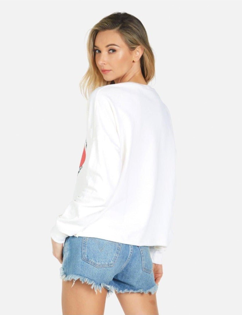 Shop Lauren Moshi Lee X Def Leppard Heartbreak Sweater - Premium Sweater from Lauren Moshi Online now at Spoiled Brat 