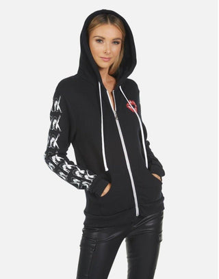 Shop Lauren Moshi Lennox Betty Boop Zipper Hoodie - Premium Zip Up Hoodie from Lauren Moshi Online now at Spoiled Brat 
