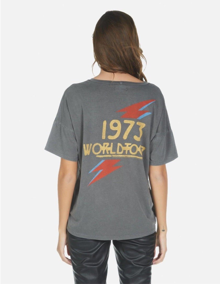 Shop Lauren Moshi Liberty Bowie 1973 Tour Tee - Premium T-Shirt from Lauren Moshi Online now at Spoiled Brat 
