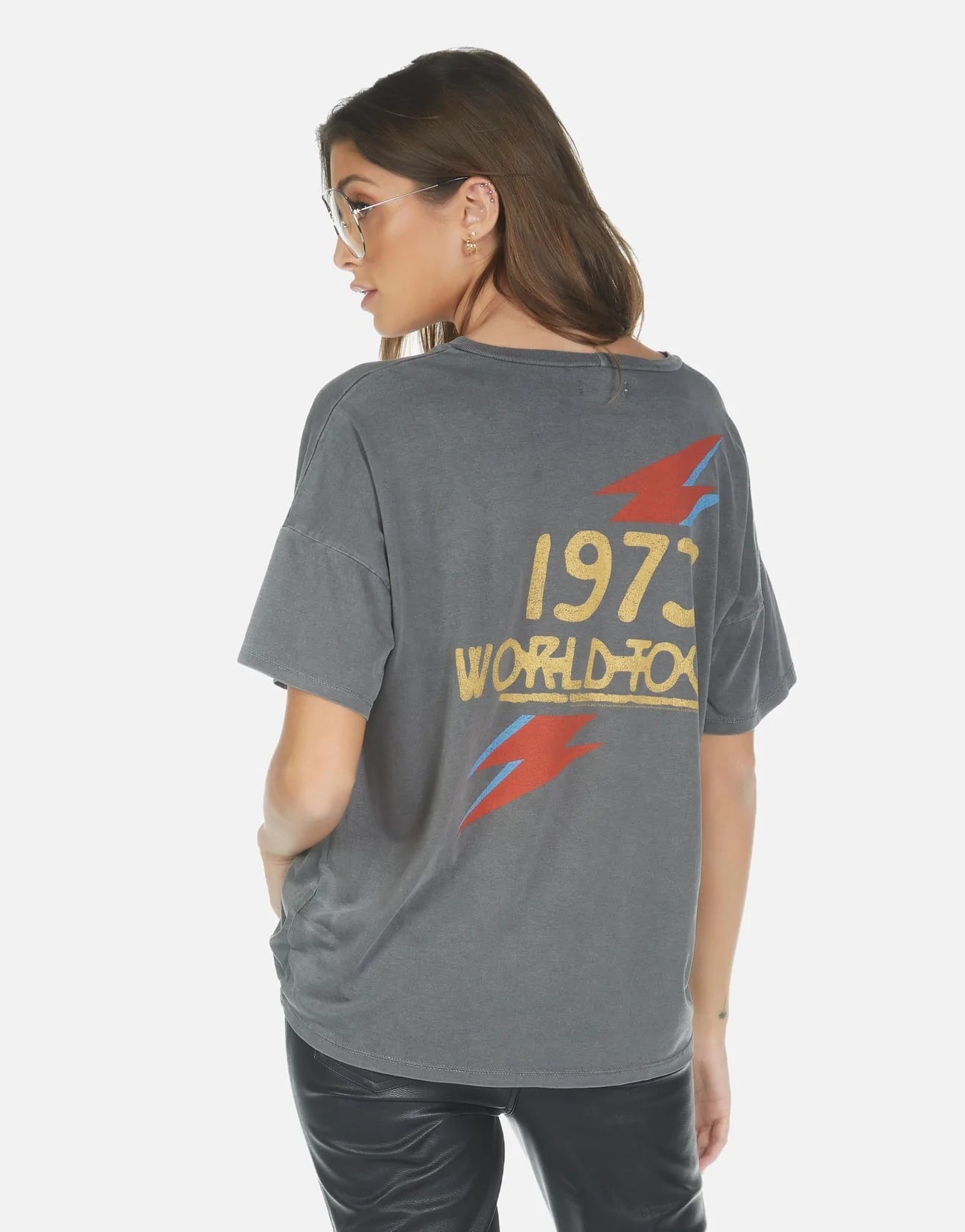 Shop Lauren Moshi Liberty Bowie 1973 Tour Tee - Premium T-Shirt from Lauren Moshi Online now at Spoiled Brat 
