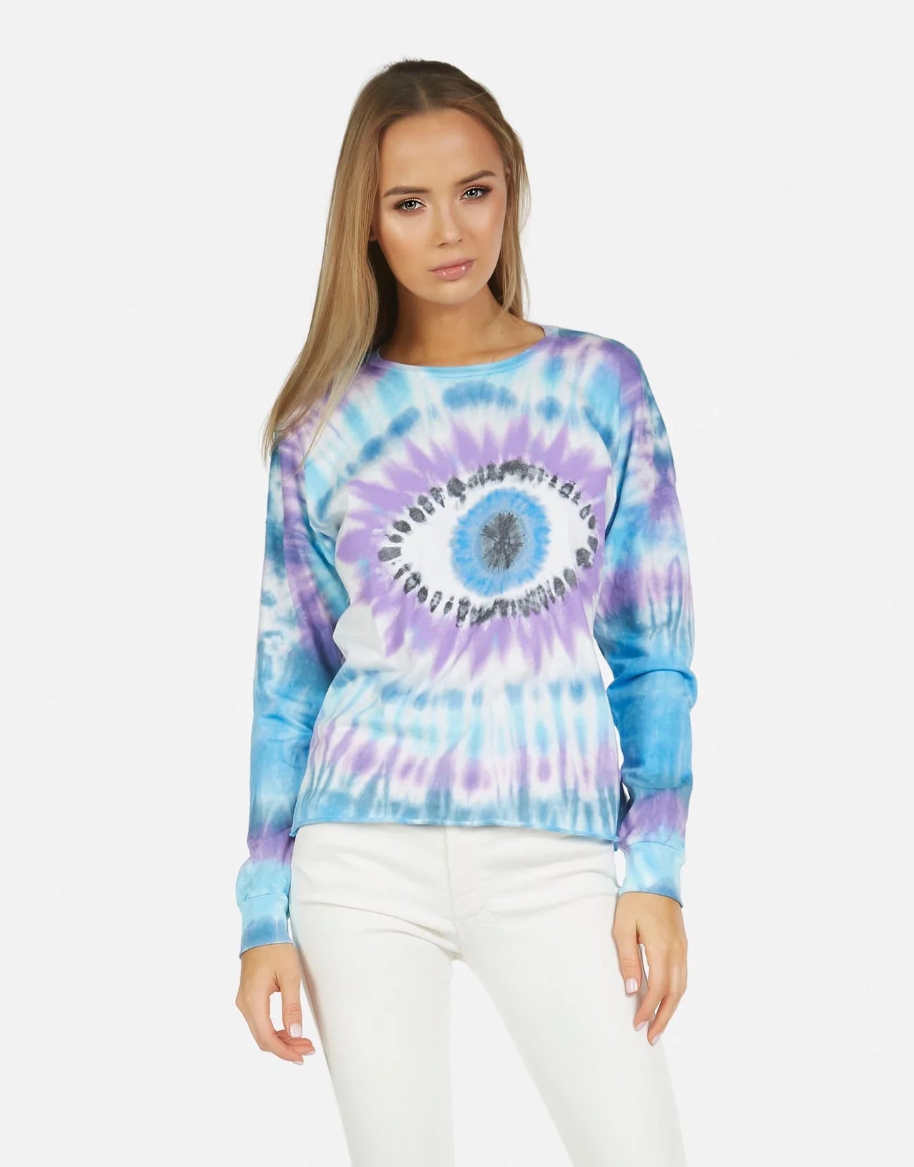 Shop Lauren Moshi Luella Tie Dye Eye Sweater - Premium Long Sleeved Top from Lauren Moshi Online now at Spoiled Brat 
