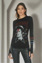 Shop Lauren Moshi Lauren Moshi McKinley Bowie 1973 Tour Top Long Sleeved Top for women – premium loungewear and festival fashion at Spoiled Brat