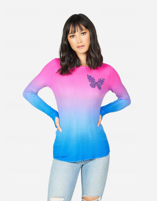 Shop Lauren Moshi McKinley Diamond Butterfly Thermal Top - Spoiled Brat  Online