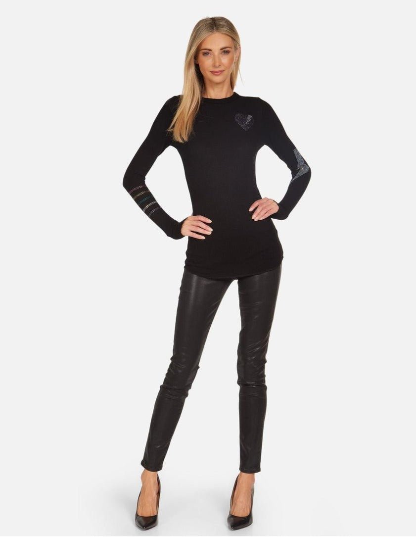 Lauren Moshi McKinley Rays of Love Thermal Top Long Sleeved Top by Lauren Moshi as seen on celebrities