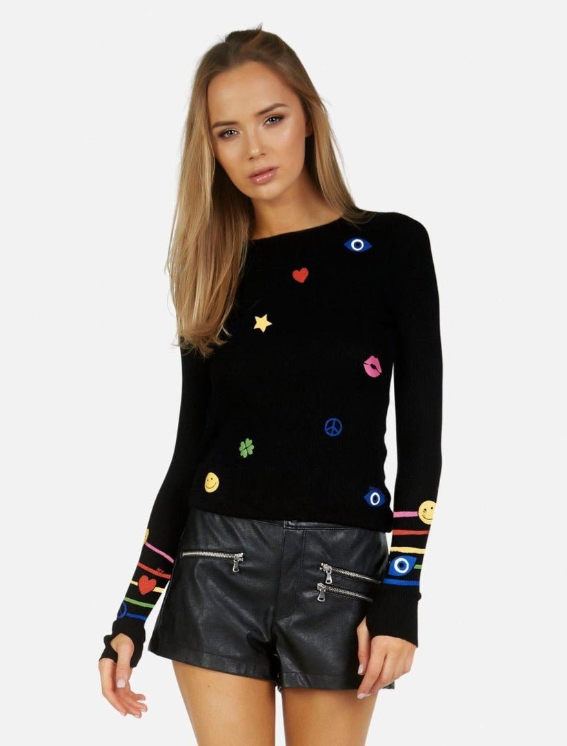 Lauren Moshi McKinley X Elements Rainbow Thermal Top Long Sleeved Top by Lauren Moshi as seen on celebrities