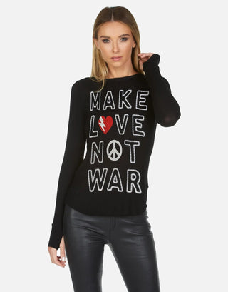 Shop Lauren Moshi McKinley X Make Love Not War Thermal Top - Spoiled Brat  Online