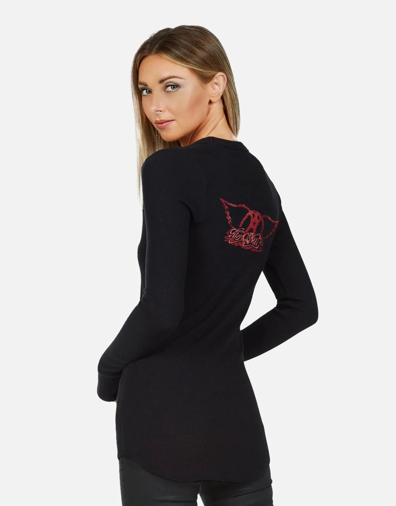 Lauren Moshi McKinley X Vintage Aerosmith Thermal Top - Spoiled Brat