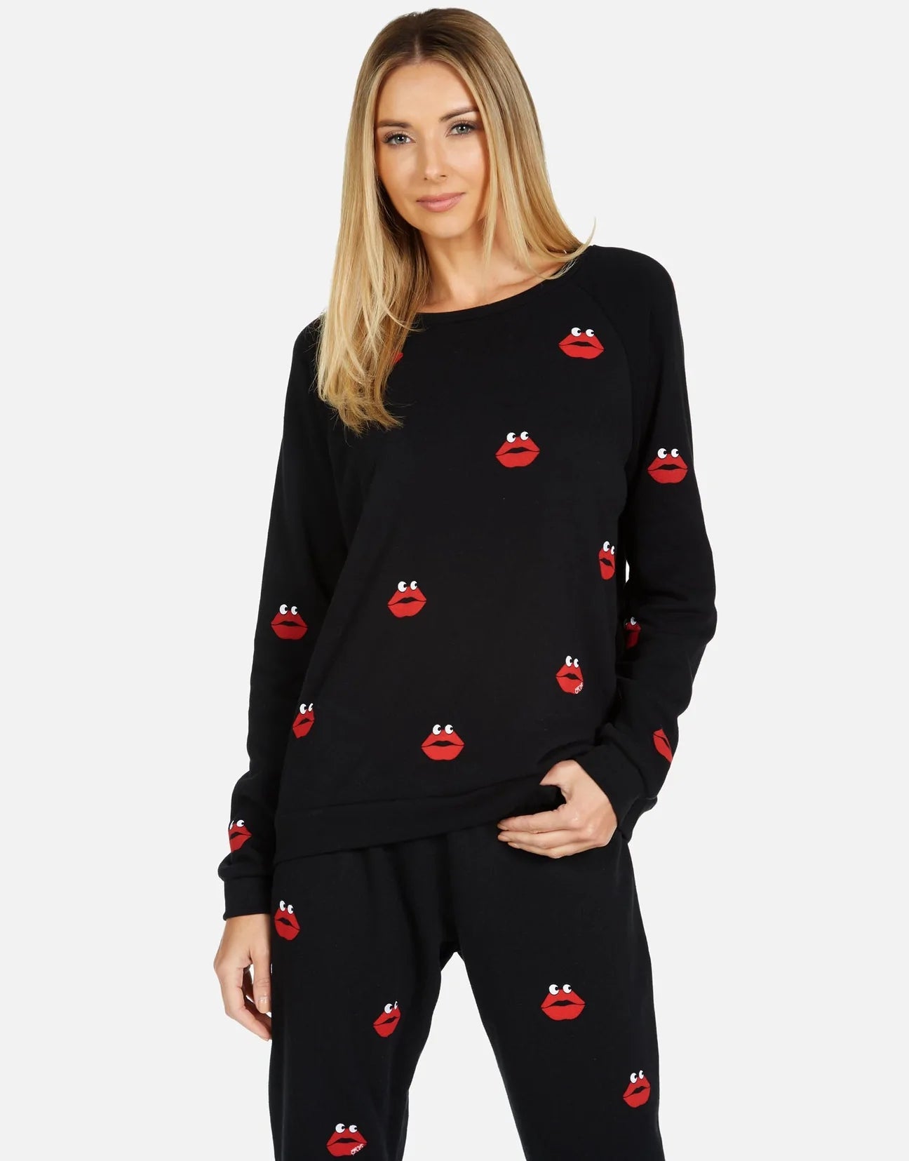 Shop Lauren Moshi Noleta Kiss Face Sweater - Premium Pullover from Lauren Moshi Online now at Spoiled Brat 