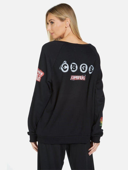 Shop Lauren Moshi Noleta Punk CBGB Sweater - Premium Pullover from Lauren Moshi Online now at Spoiled Brat 