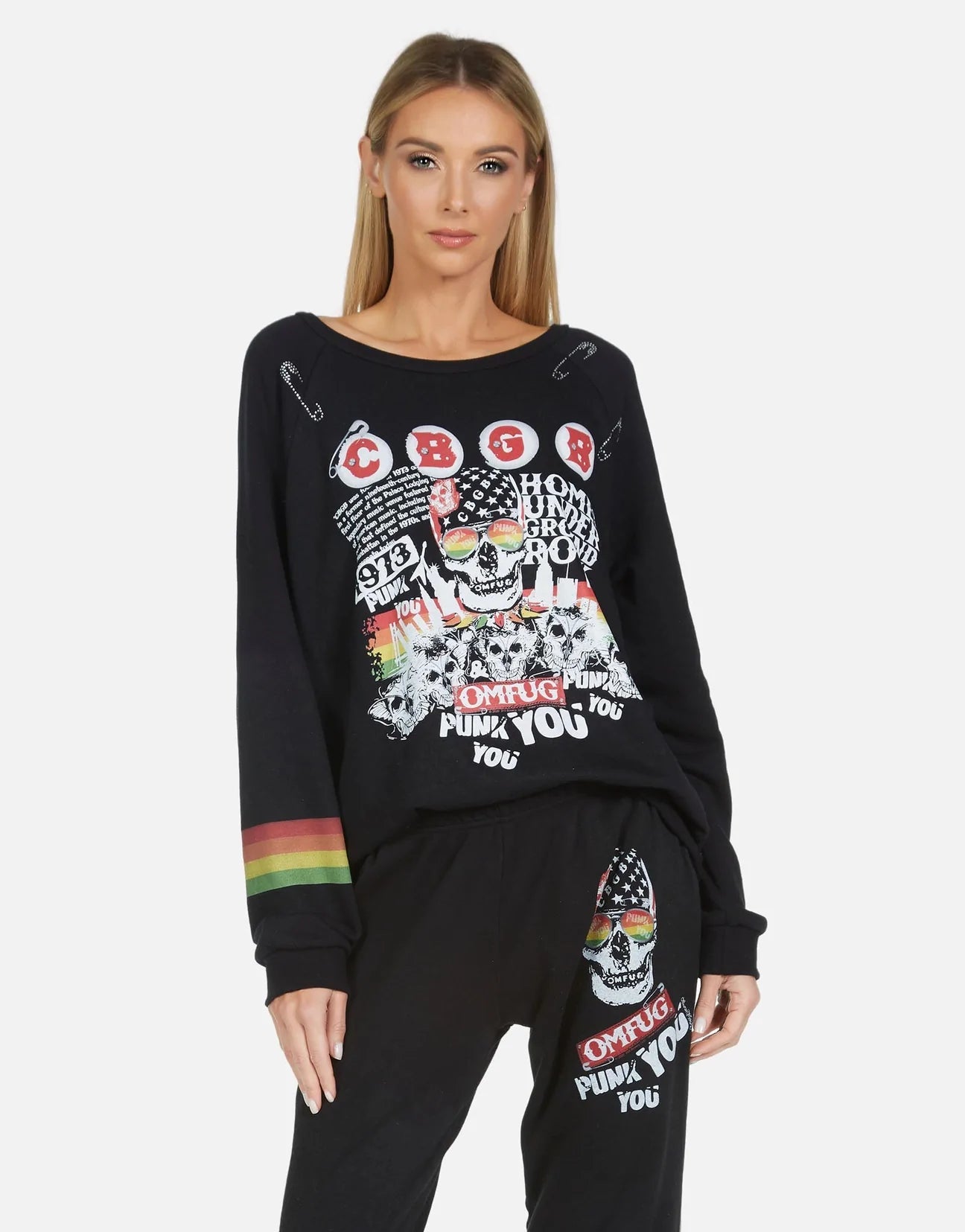 Shop Lauren Moshi Noleta Punk CBGB Sweater - Premium Pullover from Lauren Moshi Online now at Spoiled Brat 