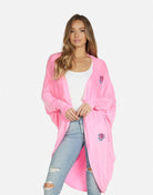 Lauren Moshi Ramona Crystal Roses Wrap Cardigan - Spoiled Brat